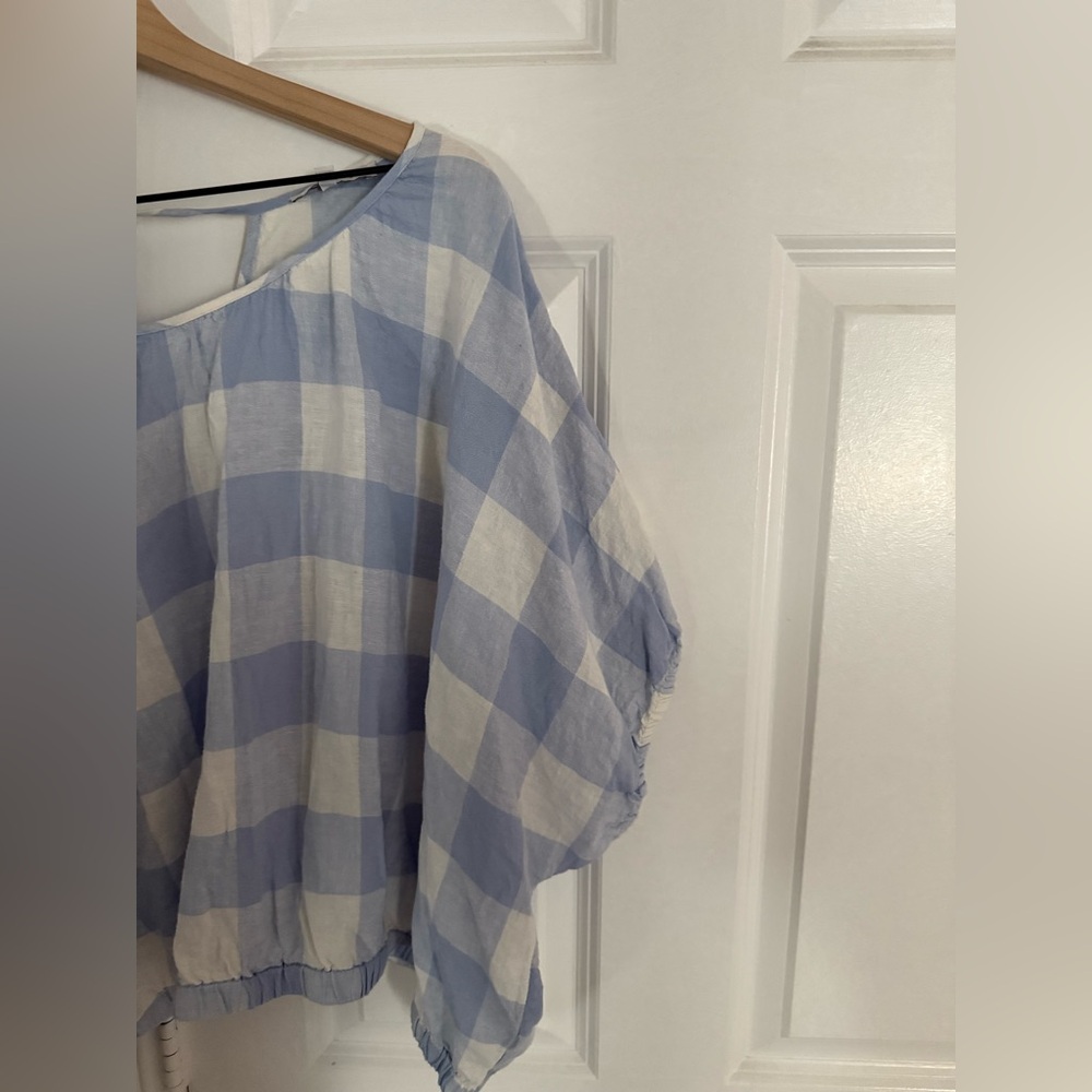 Madewell blue and white gingham plus size set - Picture 4 of 9